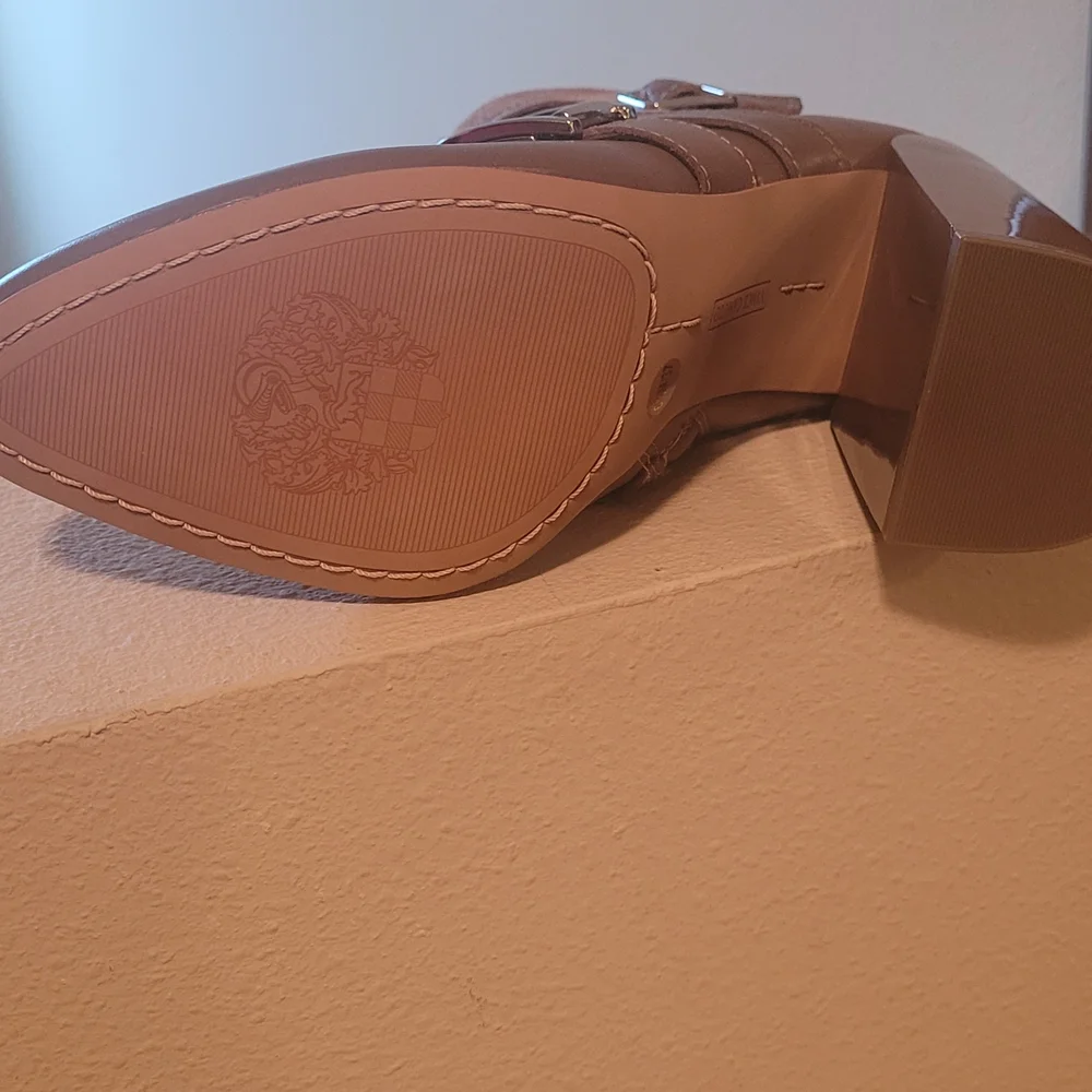 Vince Camuto Taupe Heeled Boots - Picture 3 of 4